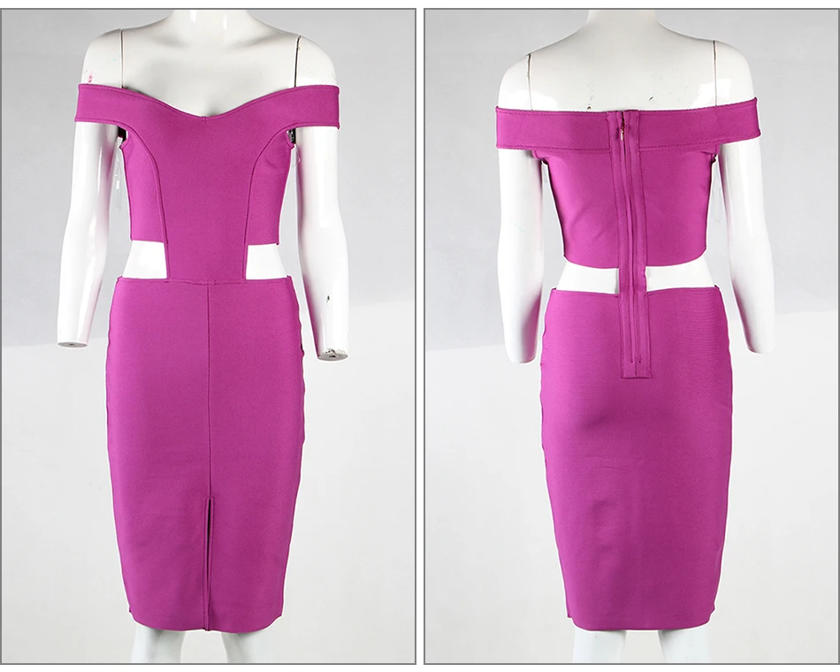 nova moda de alta qualidade cinza roxo сексуальное Бандажное платье без бретелек oco celebridade vestido apertado