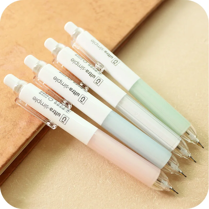 White Pink Cute Mechanical Pencil Automatic Pencil School Stationery Office Supply Novelty