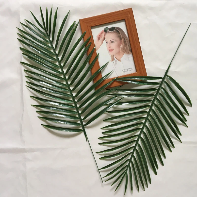 

Plastic Artificial Leaf Tropical Palm Leaves Simulation Leaf for Hawaiian Luau Theme Party Decorations Home Garden Decoration