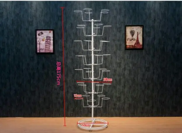 Hat rack.. Rack of iron art European gantry hat stand..
