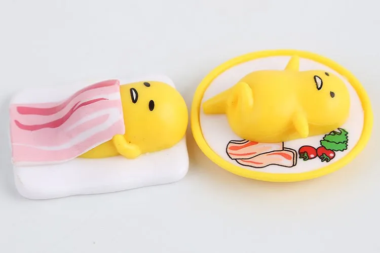 6 шт./лот 4 см Gudetama ленивые яйца Jun яйцо мини шарики желток брат виниловая кукла|lazy