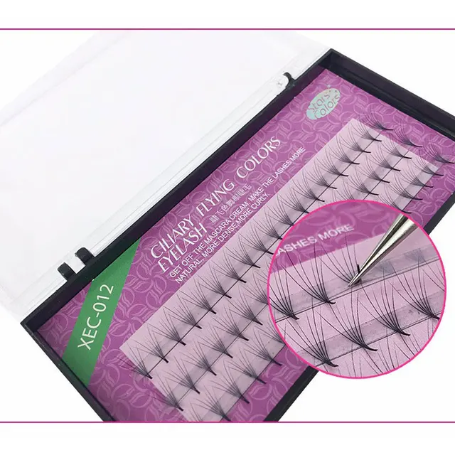 Special Price Natural 6d Individual fans eyelashes Imitate Mink false eye lashes for eyelash extension makeup tool