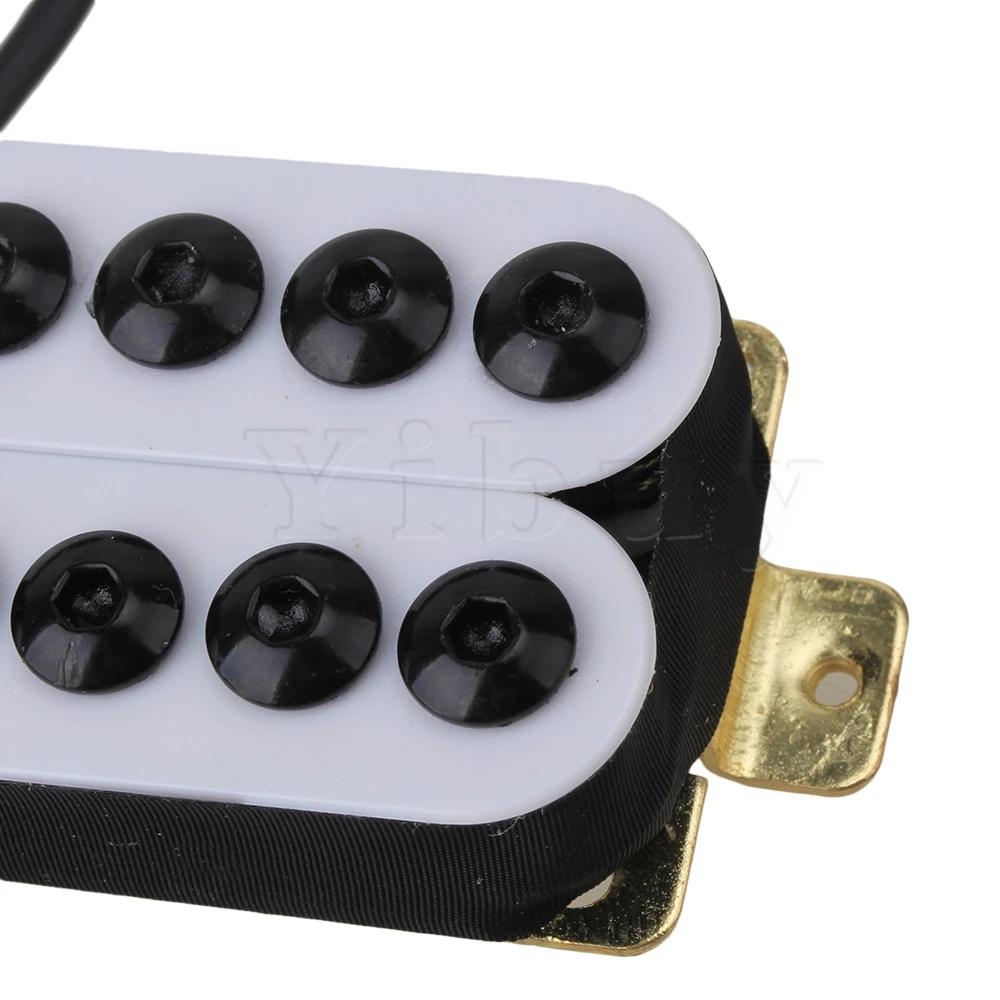 HOC-WH-TMB Black White Metal Double Coil Electric Guitar Pickups Humbucker Punk HOC-WH-TMB Black White Metal Double Coil Electric Guitar Pickups Humbucker Punk