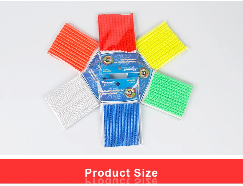 Perfect Deemount24PCS Cycle Spoke Light Reflector Auto Light Sensitive Reflection Strips Bars Spokes casing for MTB City Road Bicycles S 1