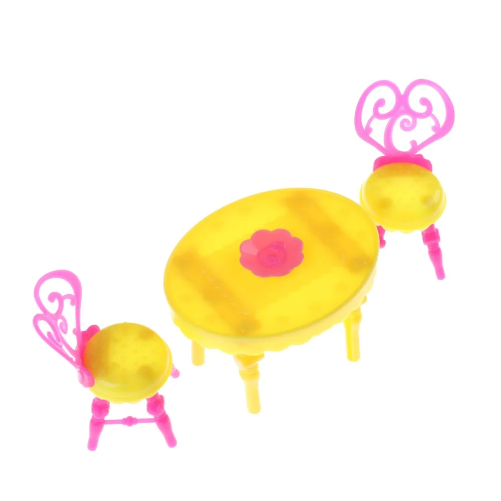 خمر الجدول كراسي للدمى أثاث لتناول الطعام مجموعات اللعب ل فتاة كيد الطفل الطفل أحدث 1 مجموعة