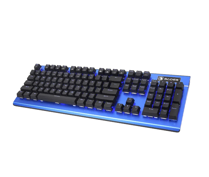 SADES клавиатура K13 серповидная Механическая игровая клавиатура 104 клавиш USB разъем Kailh синий переключатель для ПК/рабочего стола/ноутбука