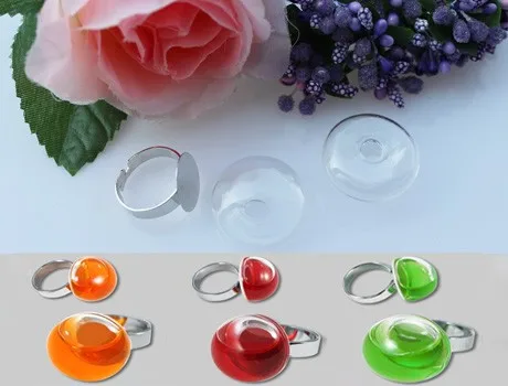 4 шт DIY жидкое кольцо-бутылка(12 стилей avaialbe), стеклянные Пузырьковые жидкие кольца, стеклянный глобус Пузырьковые кольца