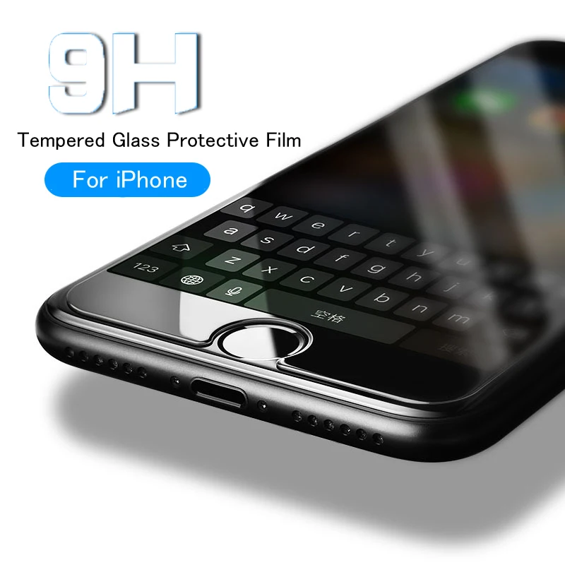 

9H Tempered Glass Protective Flim For iPhone 8 7 6 6S Plus 5 5S SE Screen Protector For iPhone X XR XS Max Protective Flim