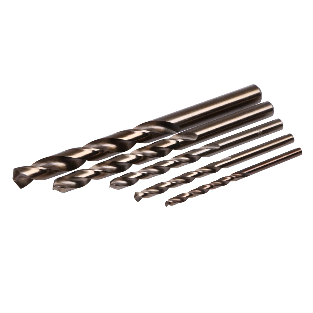 5pcs HSS CO Cobalt Drill Bits High Quality M35 Cobalt Twist Drill Bits