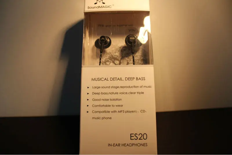 Новое поступление, наушники soundmagic ES20 в ухо, наушники-вкладыши, Звукоизолирующие наушники черного цвета, превосходная музыкальная деталь