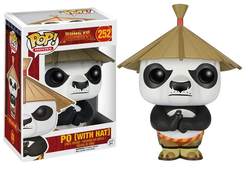 

Funko pop Official Kung Fu Panda - Po with Hat Vinyl Action Figure Collectible Model Toy with Original Box
