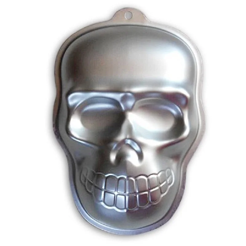 

Halloween series-The Aluminum Skull Shape Mould,Chiffon Cake,Alloy Cake Mold DIY Decorating Mould