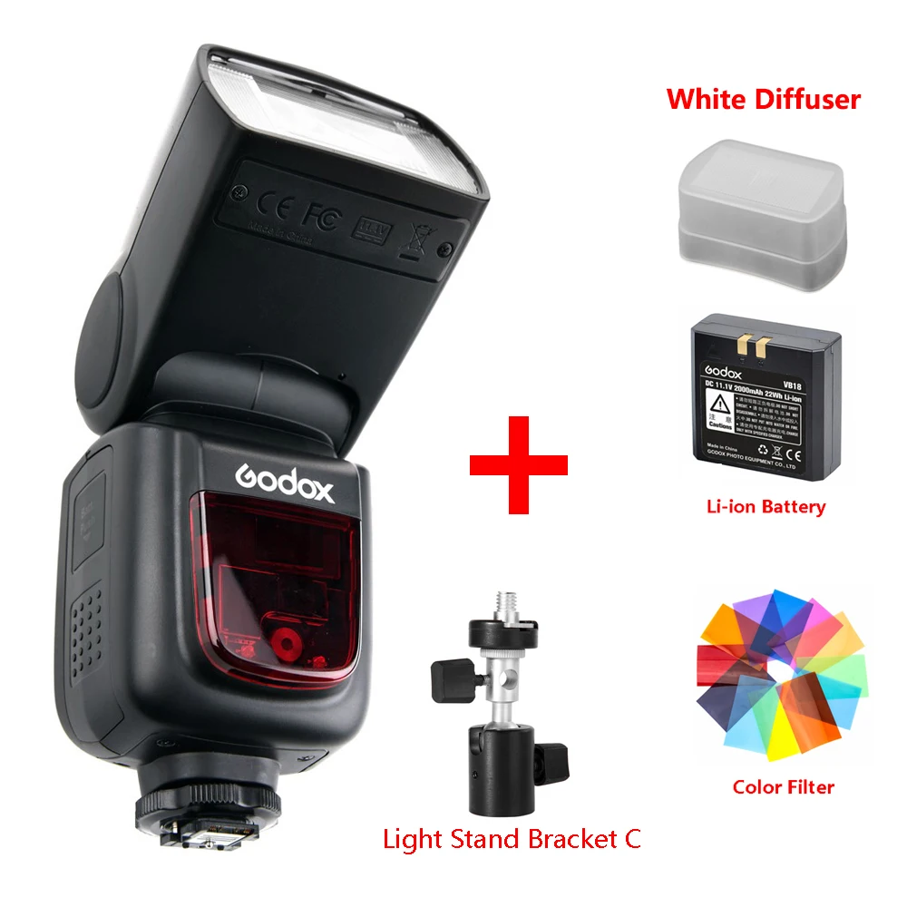 Najtaniej Godox Ving V860 II V860II lampy błyskowej Speedlite akumulator litowo jonowy szybko flash hss dla Sony A7 A7S A7R do aparatu Nikon Canon dla Olympus Fuji