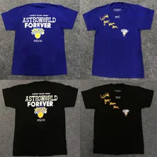 19SS ASTROWORLD Трэвиса Скотта MSG FOREVER TEE Нью-Йорк НИКС Astroworld футболка уличная одежда хип-хоп Astroworld футболка для мужчин и женщин