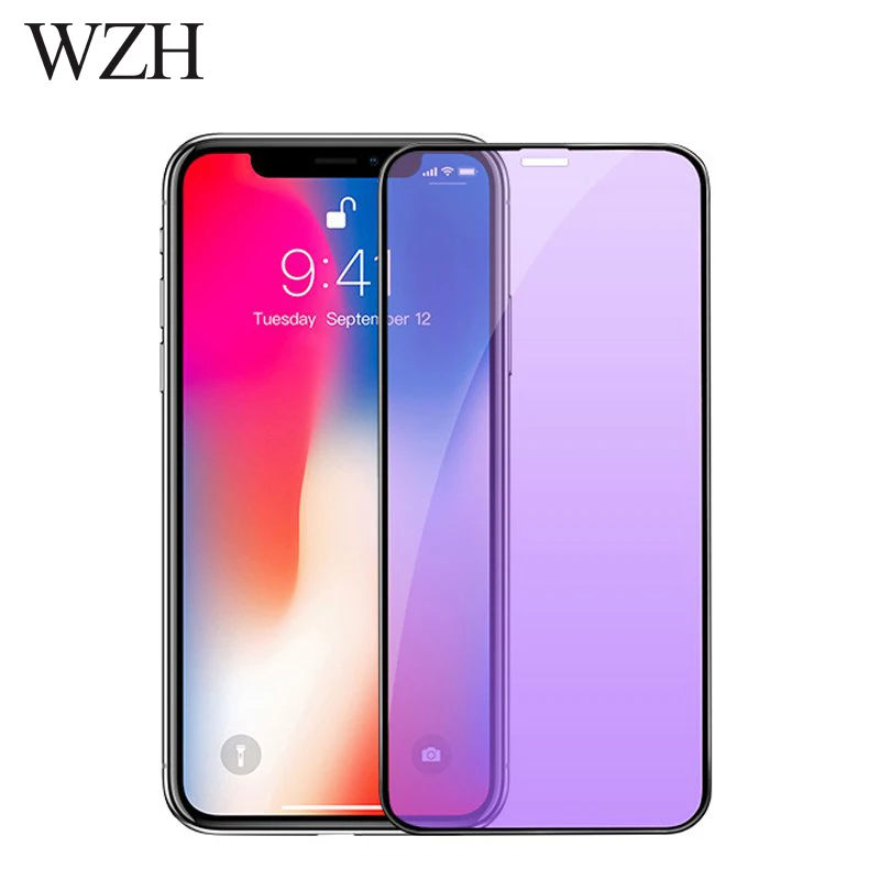 WZH Full Cover Tempered Glass for iPhone X XS 0 25mm 3D Screen Protector for iPhone