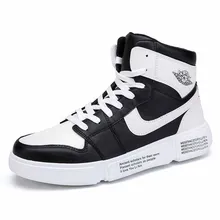 

Men's High Quality Vulcanize Shoes High Top Sneakers Non-Slip Increased Breathable Men Punk Platform Rubber Sneakers Custom