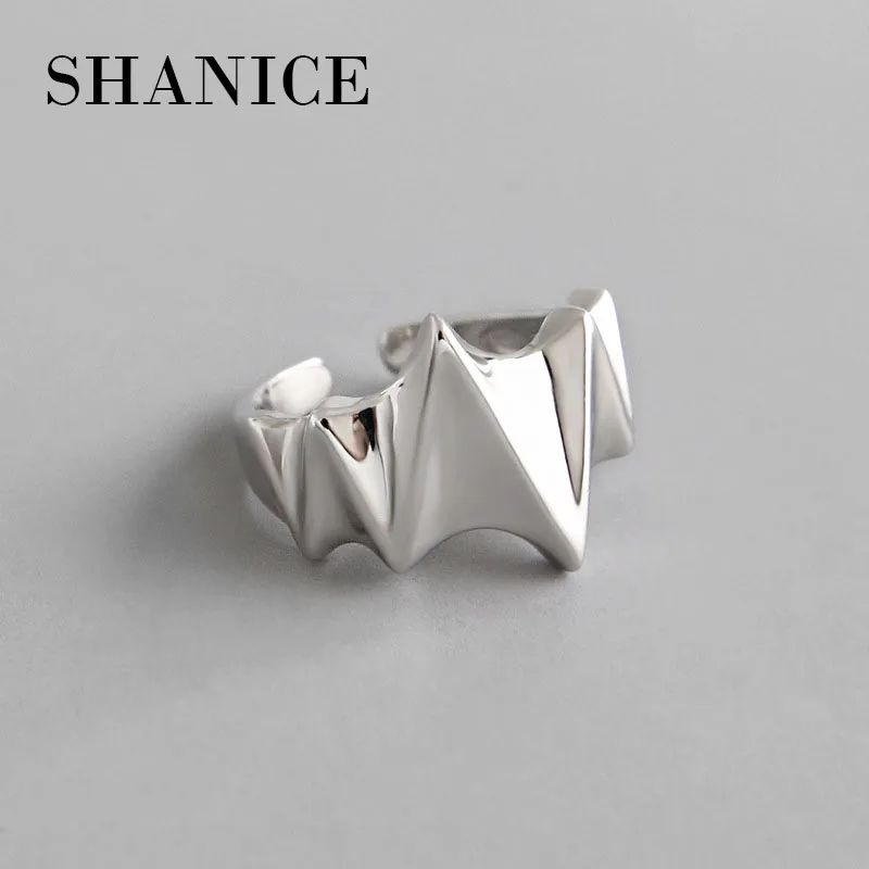 

SHANICE 925 Sterling Silver Open Ring Lighting Rings For Women Girls Gift Opening Ring Vintage Sterling-silver-jewelry Gift