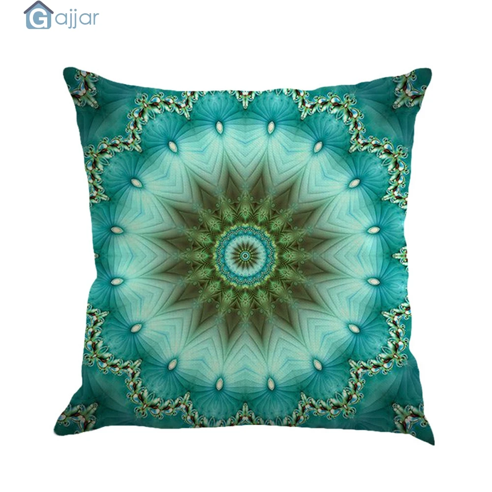 

GAJJAR Colorful Pattern Cushion Geometric Printed Pillowcases Linen Cotton Pillow Covers Home Cushion Sunflower 18OCT10