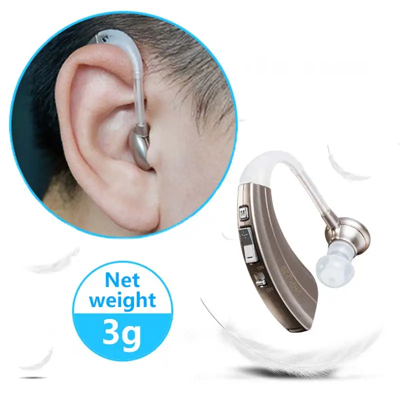 

Digital Hearing Aids Sound Voice Amplifier Adjustable Behind Ear Invisible Mini Hearing Aid Portable For Elderly CCP021