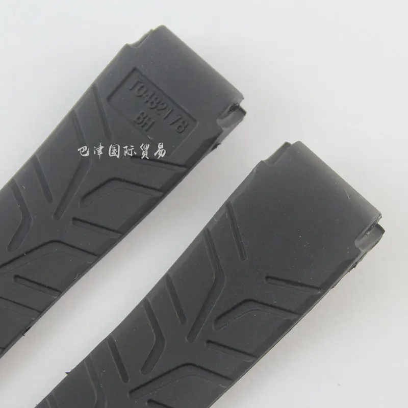 Female T048217a Rubber Strap 17mm (buckle16mm) T-rrce Expert Black Silicone  T048217 Watchband For T048 Woman - Watchbands - AliExpress