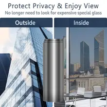 Оконная стеклянная пленка одностороннее зеркало теплоизоляция стикер домашний офисный Декор