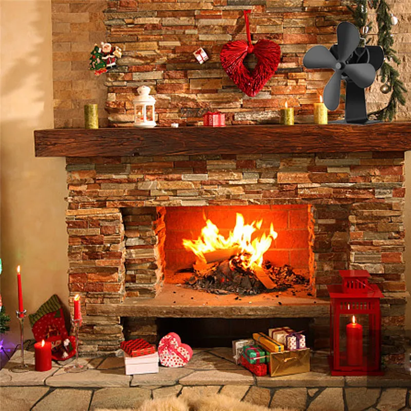Heat Powered Eco Stove Top Fan Stove Eco Friendly 17% Fuel Saving for Wood/ Log Burner / Fireplace