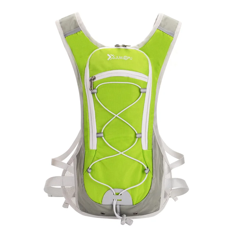 Сверхлегкий нейлоновый рюкзак для бега, мужской женский рюкзак для марафона, фитнеса, гидратации, спортивные аксессуары, велосипедные походные сумки - Цвет: Green