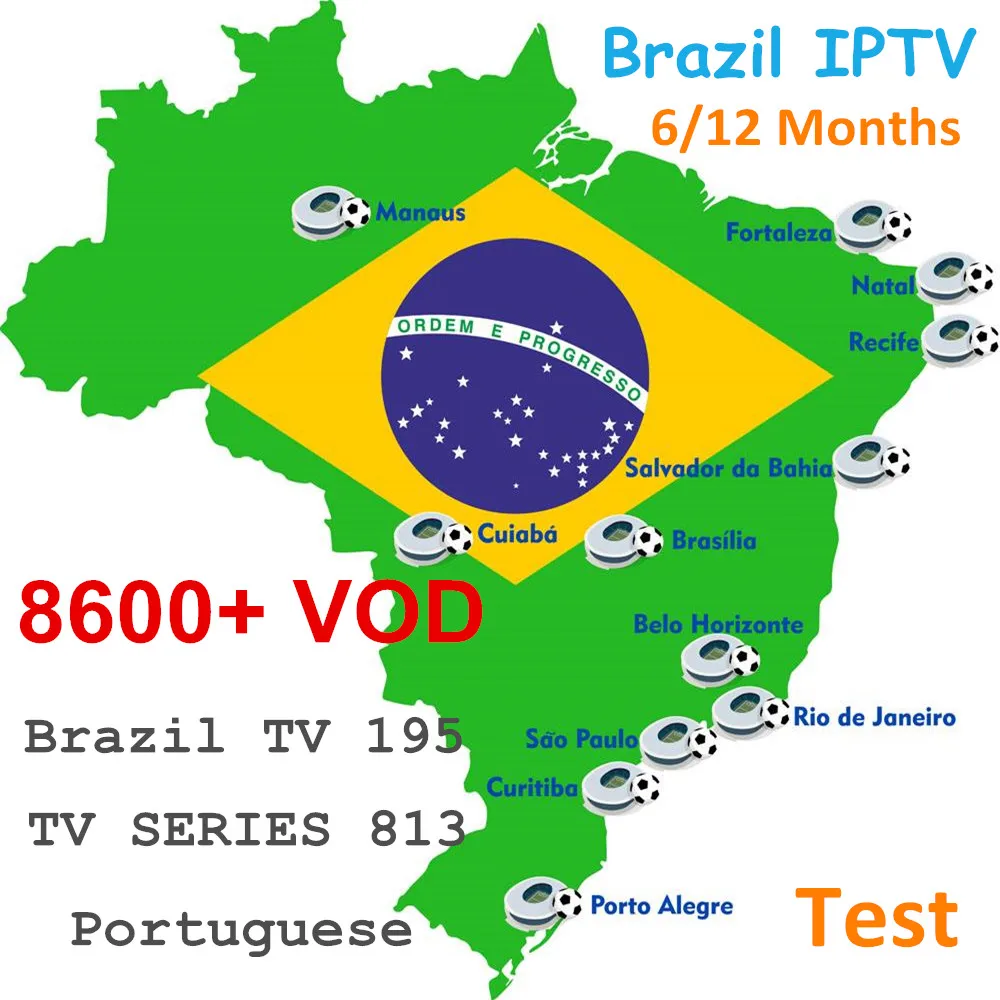 

IPTV Subscription Android Iptv 8000+ Brazil Portuguese For Android TV BOX Smart TV T9