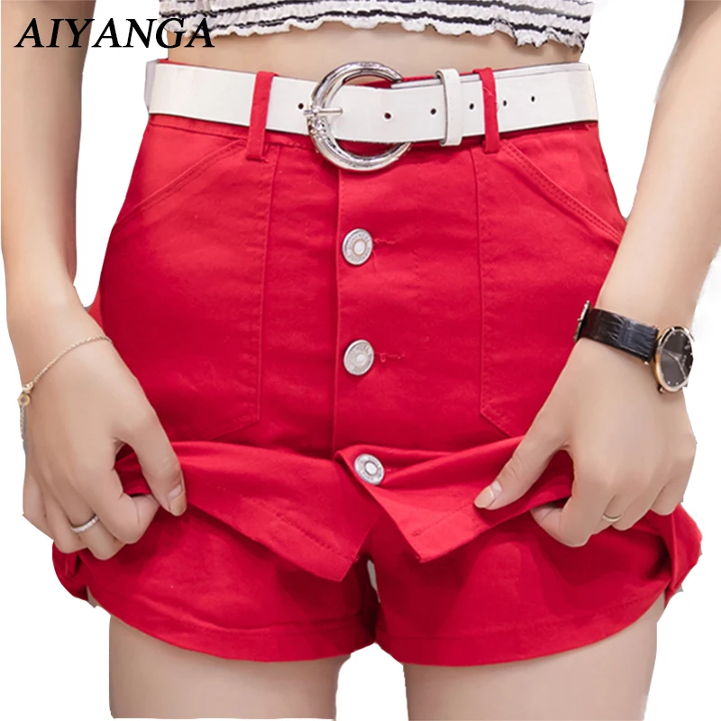 2018 Summer Female Shorts Skirts For Women High Waist Mini Skirts Slim