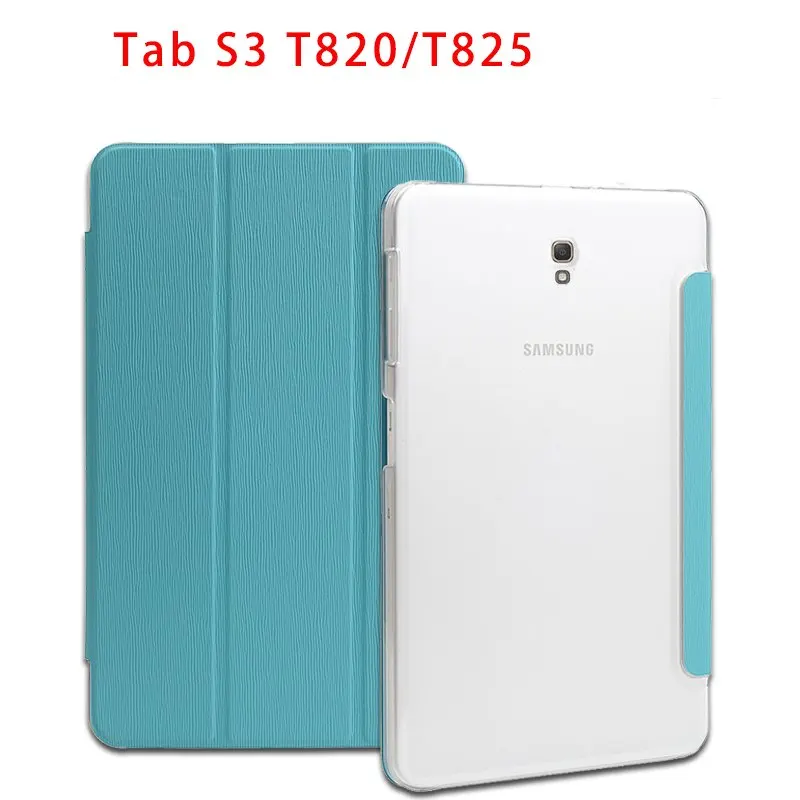

Case for Samsung Galaxy Tab S3 9.7 T820 T825 SM-T820 Cover Folded PU Leather Holder Cover Transparent Case for Samsung T820 T825