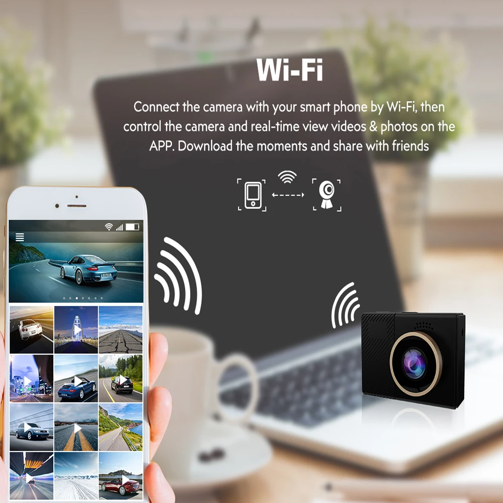Conkim новый видеорегистратор мини G70 + Автомобильная камера wifi видео рекордер 2 45