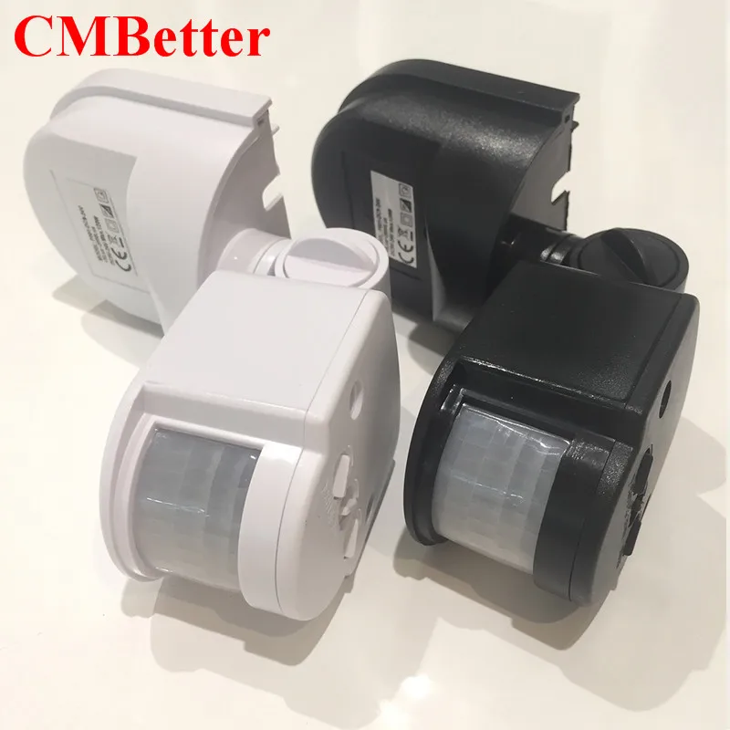 CMBetter LED Motion Sensor 12v 24v Automatic Infrared PIR Infrared Detector 180 Degree Rotating Timer Switch Motion Sensor HH (5)