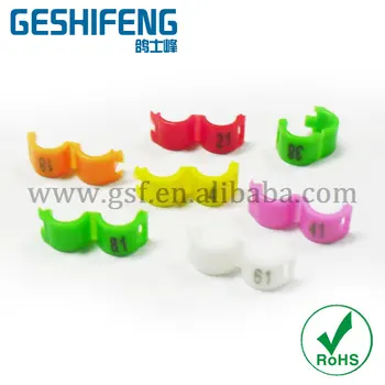 

free shipping 200pc 2.7mm numbered 1-100 clip ring for finch