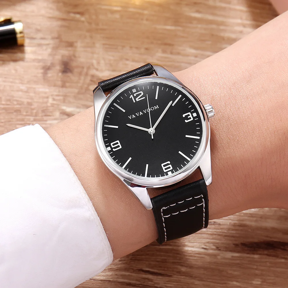 

Classic Men's Sport Watches New Leather Band Quartz Clock Simple Waterproof Wrist Watch for Male orologio uomo relogio masculino