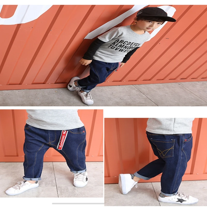 Baby Boys and childrens jeans Pants clothes In the spring and autumn South Korean style Radish jeans Stylish kids Clothing LRZLYX-A3 (5)