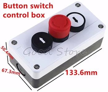 

1pcs self sealing waterproof button switch arrow mushroom symbol start stop emergency stop industrial handhold control box