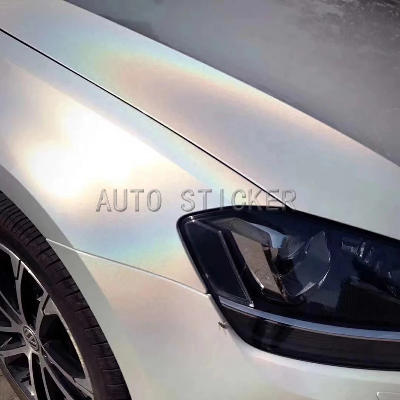 laser white car wrap 1