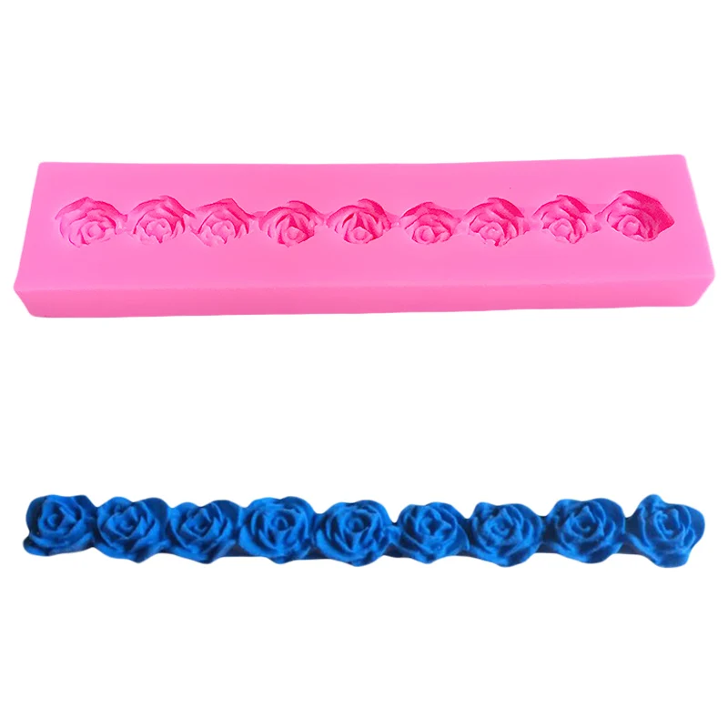 

Roses Flowers Silicone Fondant Lace Mold Cake Moule Chocolat Silicone 3d Silikon Formen Silicon Mold for SK003245