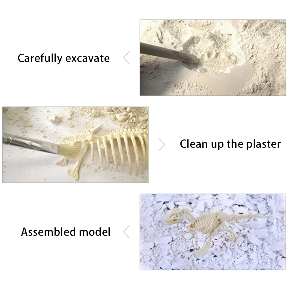 Имитационная модель динозавра для раскопок, может собрать каркасная модель динозавра, детские развивающие игрушки