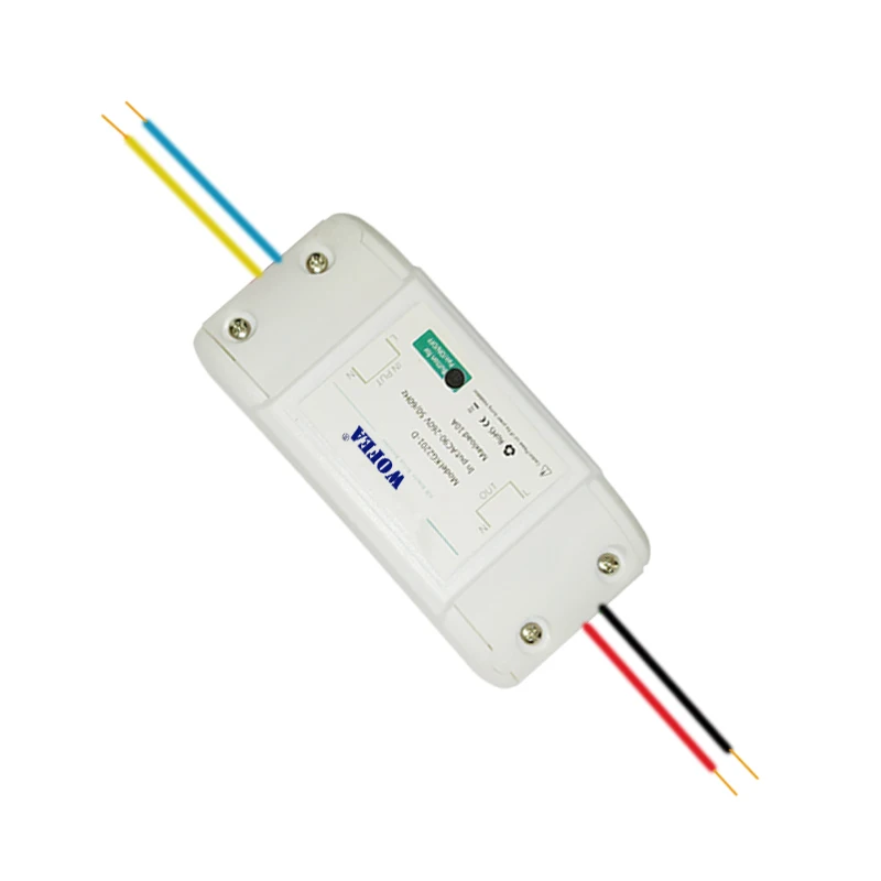 Wofea Беспроводная связь переключатель управления питанием с автоматическим включением и автоматическим выключением 1 канал 95-260 в 10 А