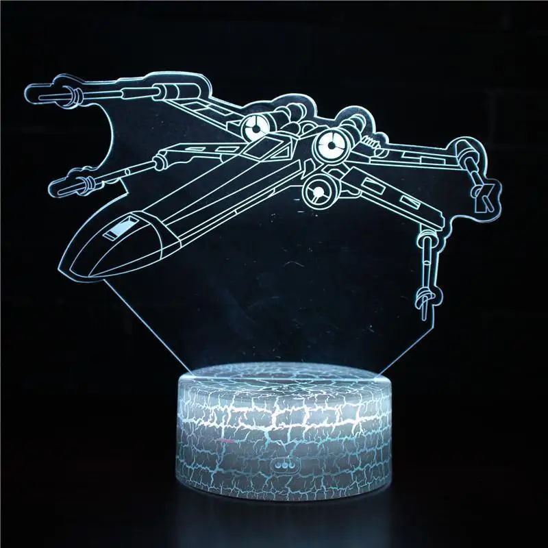 Lost battleship Usb Led 3d светильники очаровательный рисунок для детей игрушки 7 цветов Изменение Светодиодный Ночник светильник для детской комнаты - Испускаемый цвет: J