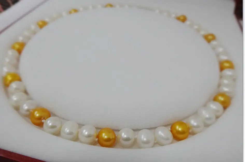 

HOT## Wholesale FREE SHIPPING >10-12MM south sea white gold multicolor pearl necklace 17inch