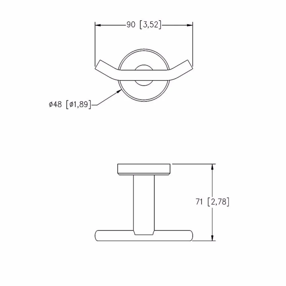 Smesiteli-Wholesale-Durable-Single-Robe-Hook-Bathroom-Wall-Hook-Towel-Coat-Hangers-Matte-Black-Finish-Sus304