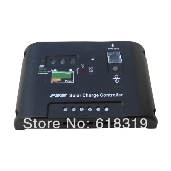 

5pcs high quality 10A 12V24V Solar Panel battery Solar charge controller PV system Black