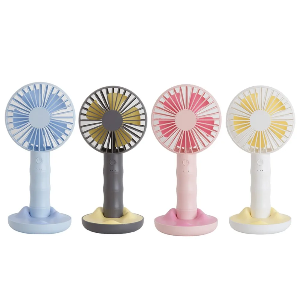 Portable Hand Fan USB Rechargeable Foldable Portable Handheld Fan Personal Portable Desk Stroller Table Fan Cooling Electric Fan