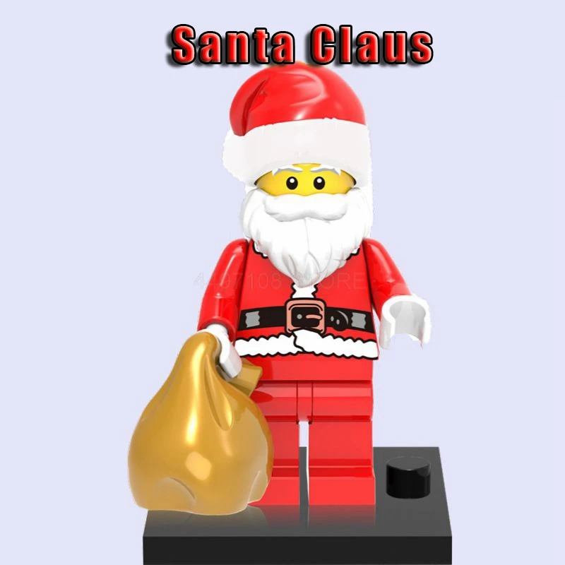 Игрушки блоки Рождество Grinch Санта Клаус StarWars принцесса Эйк Лея Скайуокер C3PO DC Бэтмен Джокер флэш-блоки игрушечные фигурки - Цвет: Santa Claus