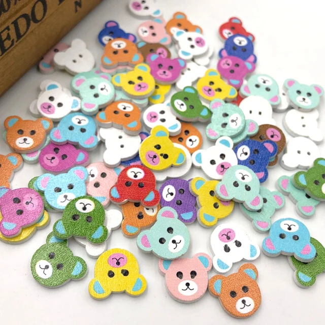 Heart Button Crafts Projects  Heart Shaped Buttons Bright - 14mm 100pcs  Mix Color - Aliexpress