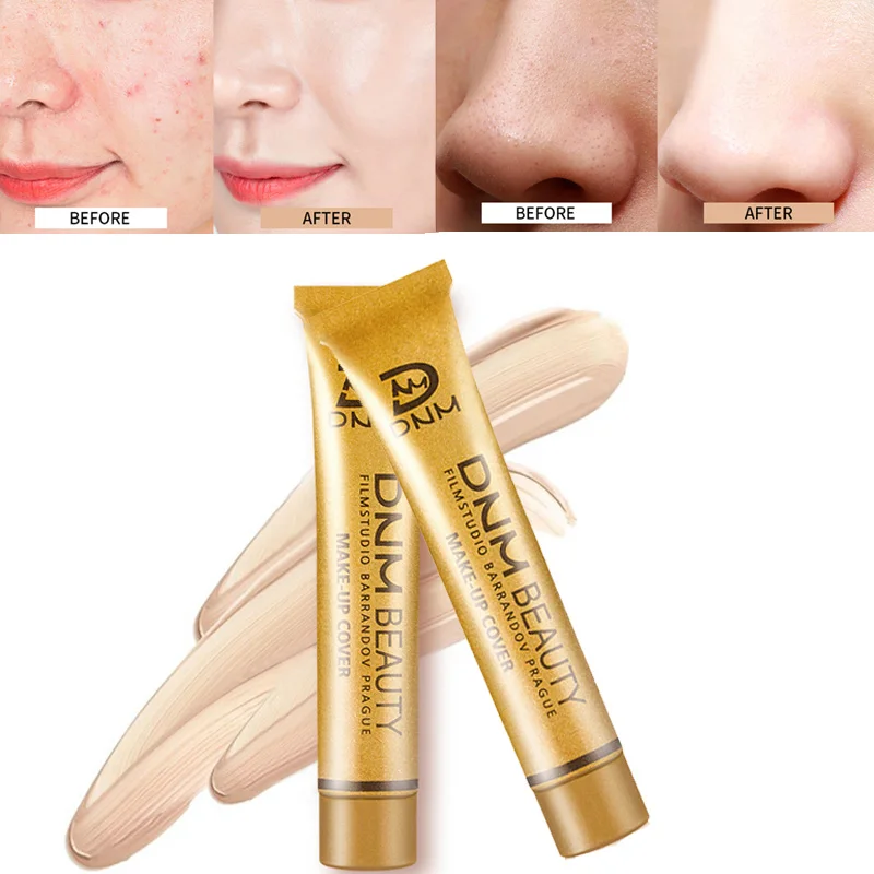 

2019 Hot Full Skin Concealer Foundation Cream Face Professional Blemish Cover Dark Spot Tattoo Contour Makeup Liquid Concealer