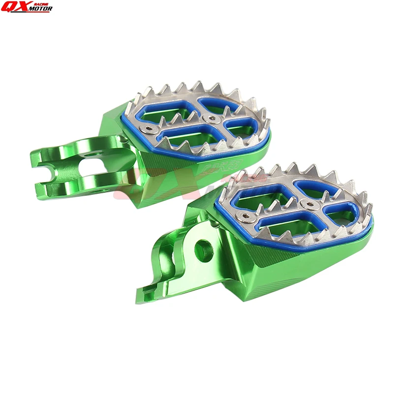 Заготовки MX широкие подножки подставки педали для KLX KXF KLX450R KXF250 KX250F KXF450 KX450F мотоцикл мотокросс эндуро