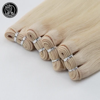 

Real Remy Human Super Weft Straight Bundle White Blonde Double Drawn Hair Extensions 16" 18" 20" 22" 100g/piece Fairy Remy Hair